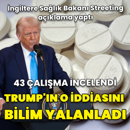 Trump’ın parasetamolün otizme yol açtığı iddiası çürütüldü