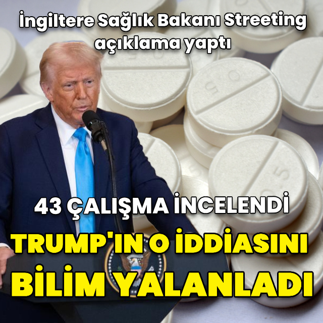 Trump’ın parasetamolün otizme yol açtığı iddiası çürütüldü