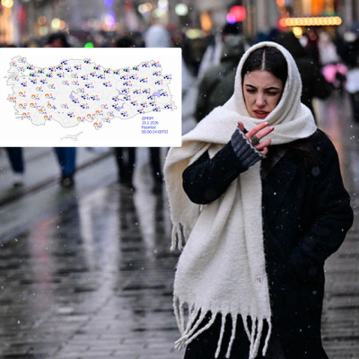 9 kent için kar alarmı! 6 bölgede kar ve yağmur!