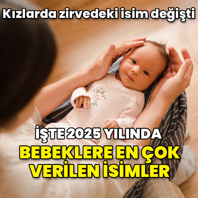 2025 yılında bebeklere en çok verilen isimler belli oldu