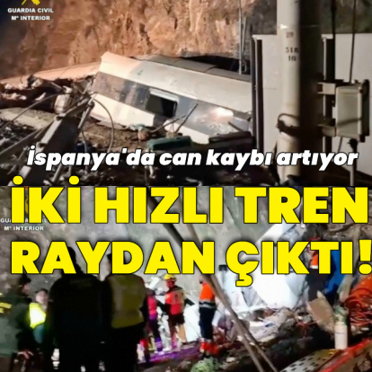 İspanya'da iki hızlı tren raydan çıktı!