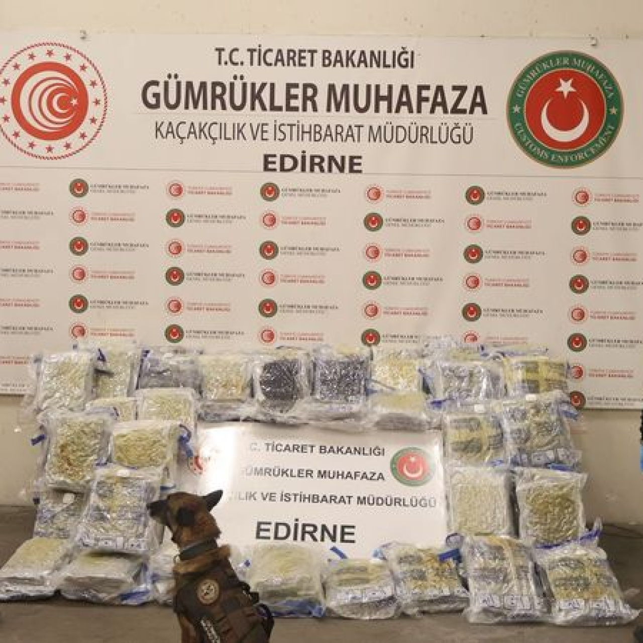 Kapıkule’de 144 kilo 732 gram esrar ele geçirildi