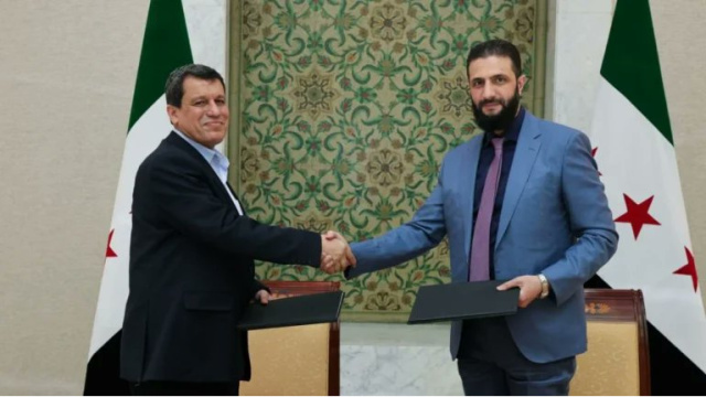 Ahmed Şara, Abdi ile görüştü