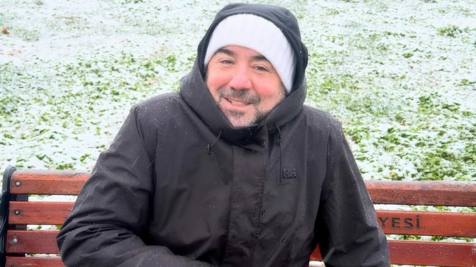 Karlı havada yürüyüş keyfi