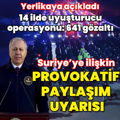 Yerlikaya'dan Suriye ile ilgili provokatif paylaşım uyarısı!
