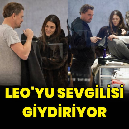 Leo'yu sevgilisi giydiriyor