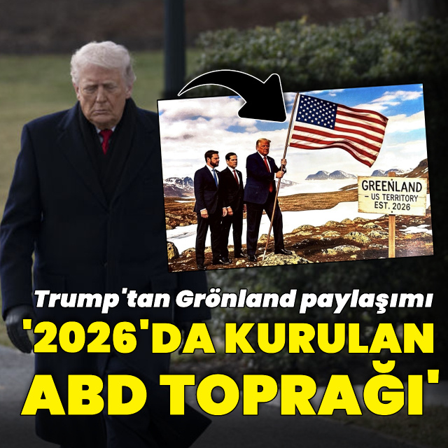 Trump'tan Grönland'ı ABD toprağı gibi gösteren paylaşım