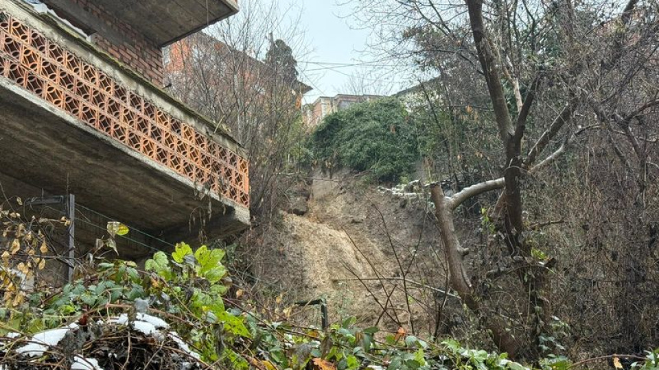 Zonguldak'ta heyelan meydana geldi