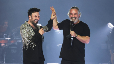 Birlikte sahneye çıktılar