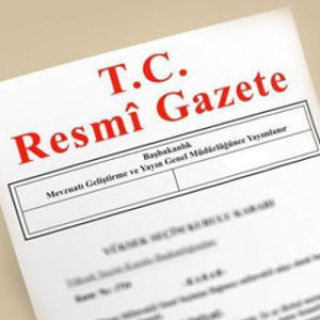 Resmi Gazete yayımlandı