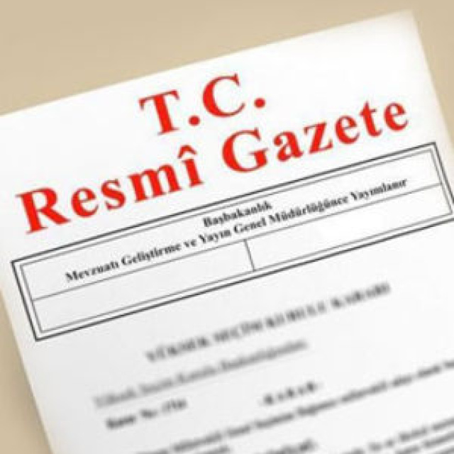 Resmi Gazete yayımlandı