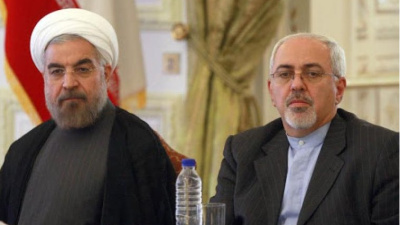 Gözaltına alındıkları öne sürülen Ruhani ve Zarif, taziye törenine katıldı