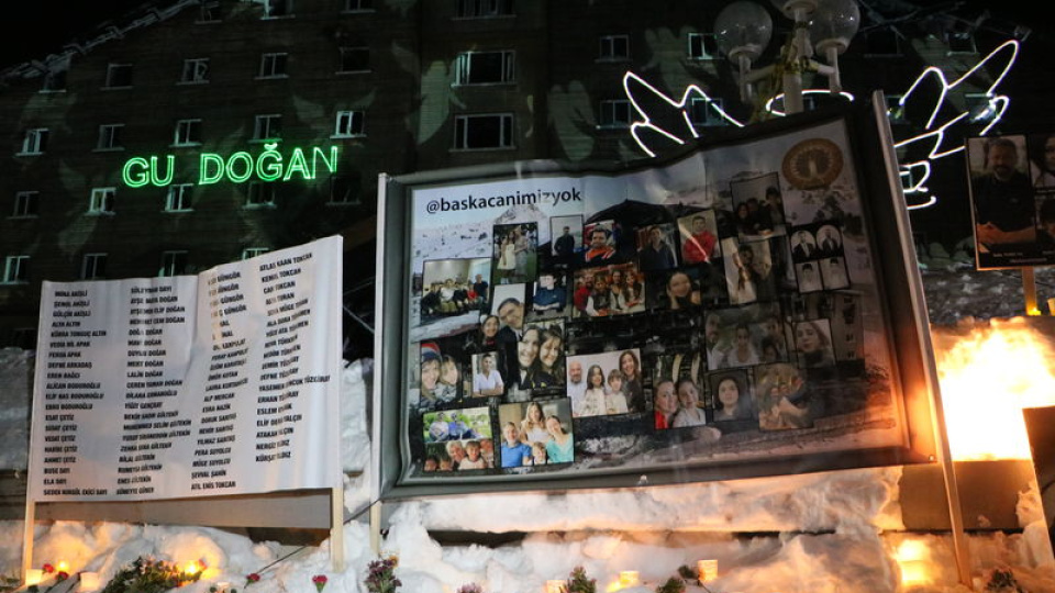 Kartalkaya'daki yangın faciasında hayatını kaybedenler anıldı