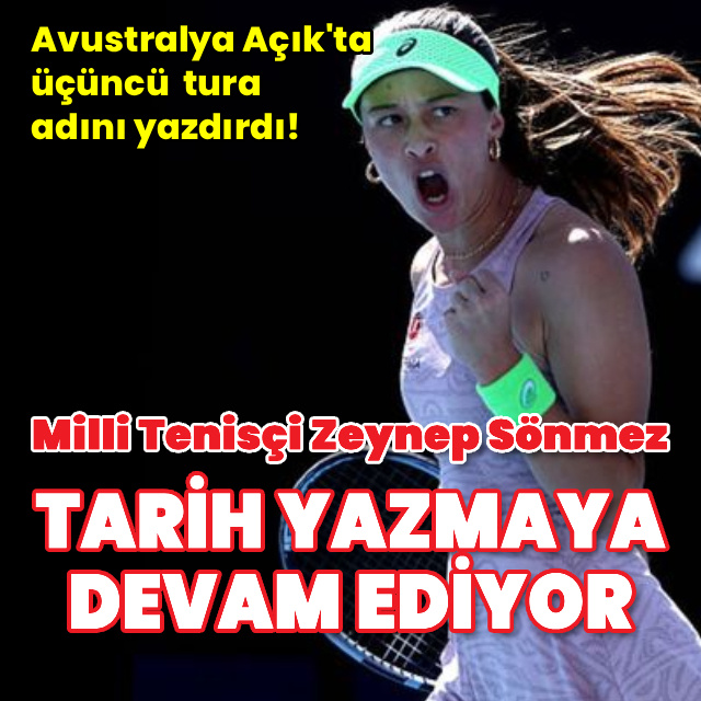 Zeynep Sönmez tarih yazmaya devam ediyor!