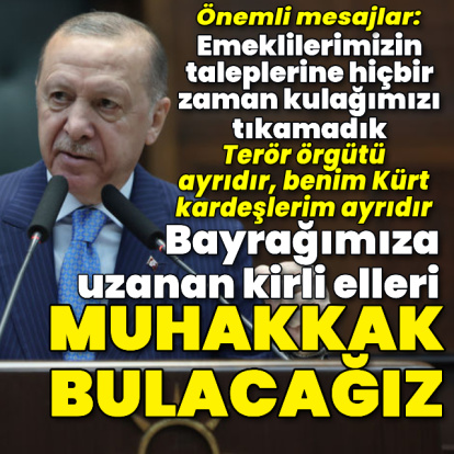 Cumhurbaşkanı Erdoğan'dan açıklamalar