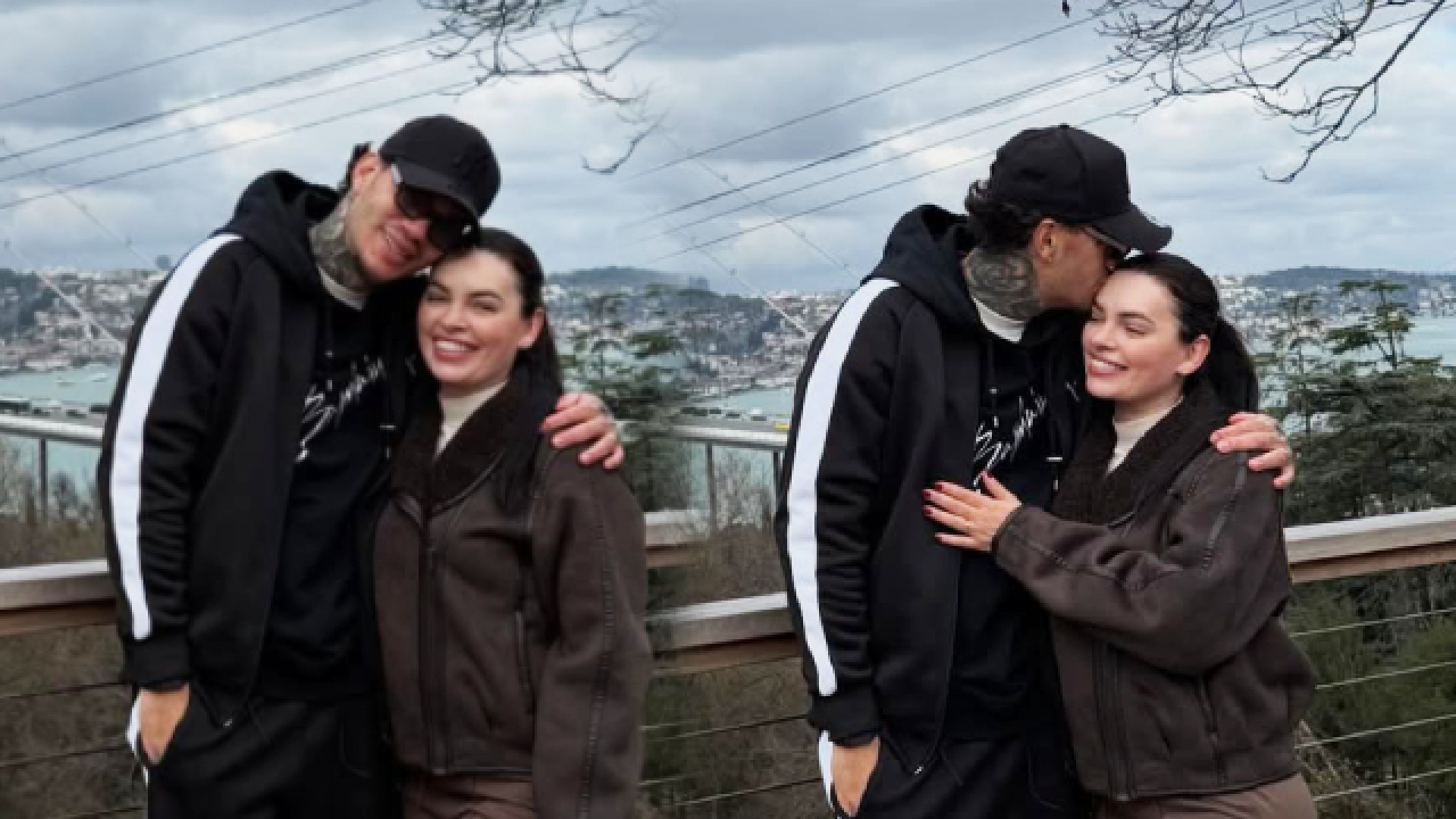 Fenerbahçeli Ederson Moraes ve Eşi Lais Moraes, İstanbul'da Zipline Keyfi Yaşadı