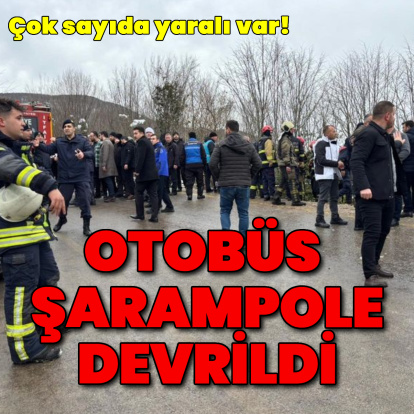 Kocaeli'de belediye otobüsü şarampole devrildi: 39 yaralı