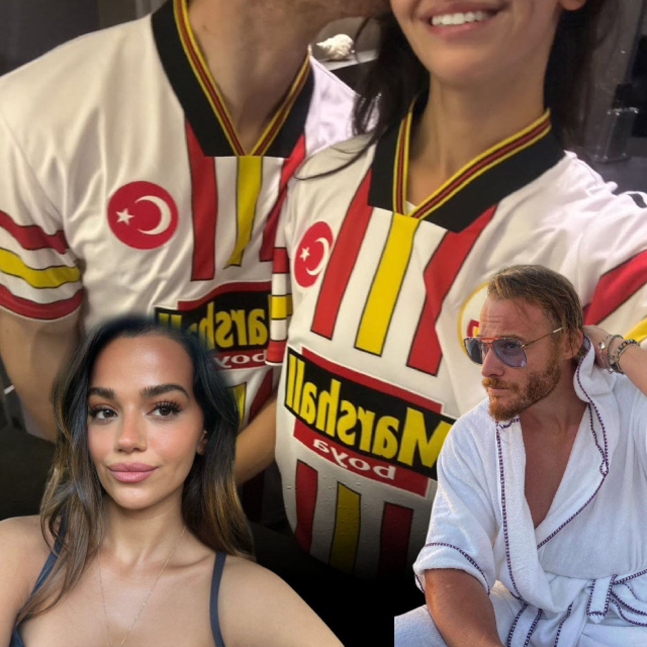 Âşıklar maç seyretti