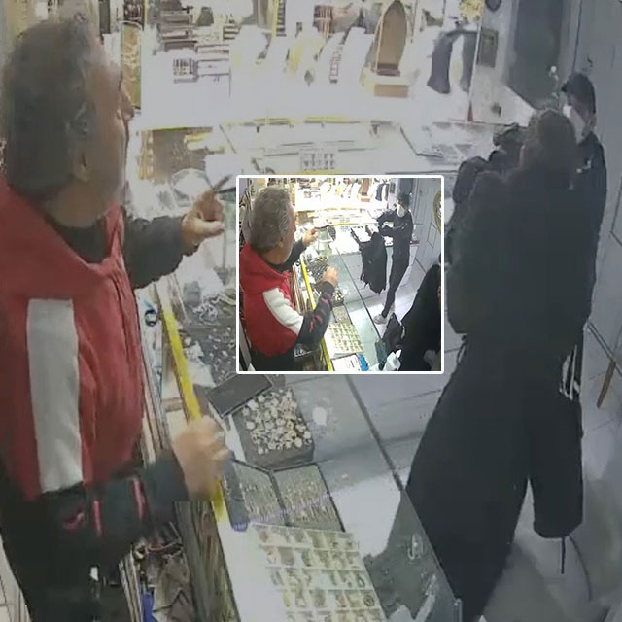 "Kolay gelsin" diyerek kuyumcuyu soydu! Kadın müşteri dehşeti yaşadı...