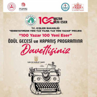 Türk edebiyatının yeni yüzyılına güçlü katkı: 100 Yazar 100 Yeni Eser projesi ödül gecesi