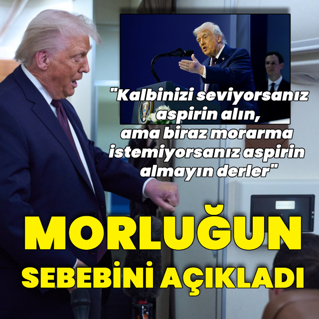 Trump elindeki morluğun sebebini açıkladı