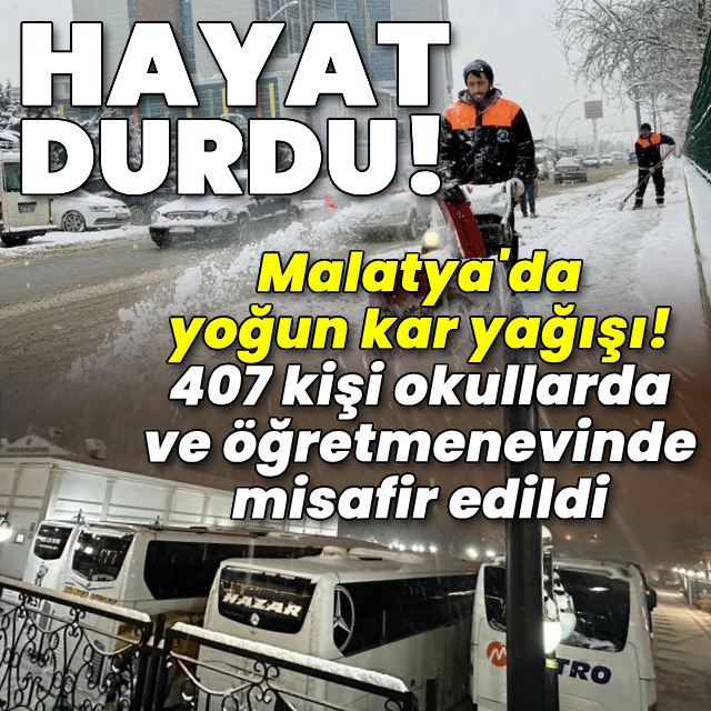 Hayat durdu! Yoğun kar yağışında mahsur kaldılar