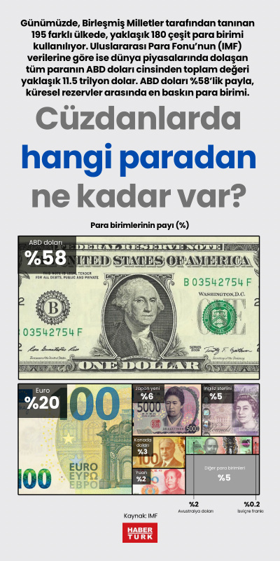 Cüzdanlarda hangi paradan ne kadar var?