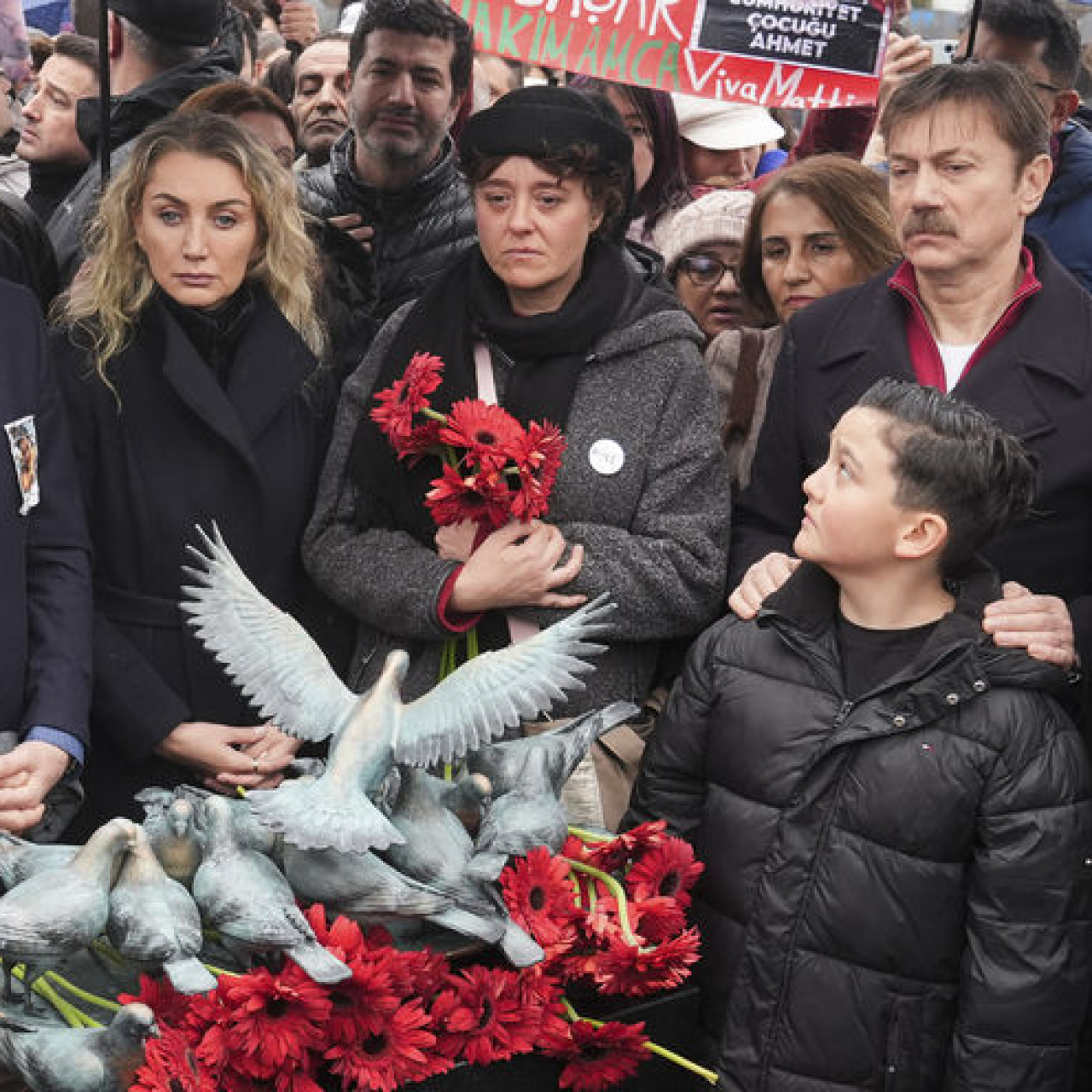 Minguzzi'nin öldürüldüğü yerde tören
