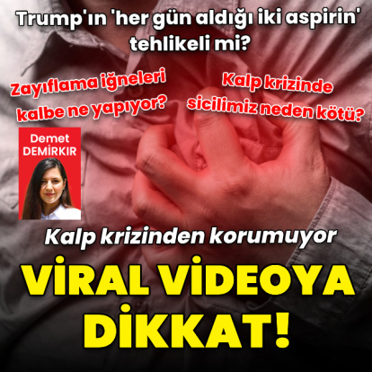 Sosyal medyadaki viral videoya dikkat! Kalp krizinden korumuyor