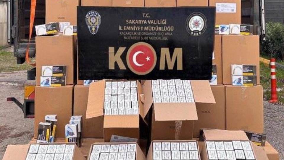 6 milyon kaçak makaron ele geçirildi