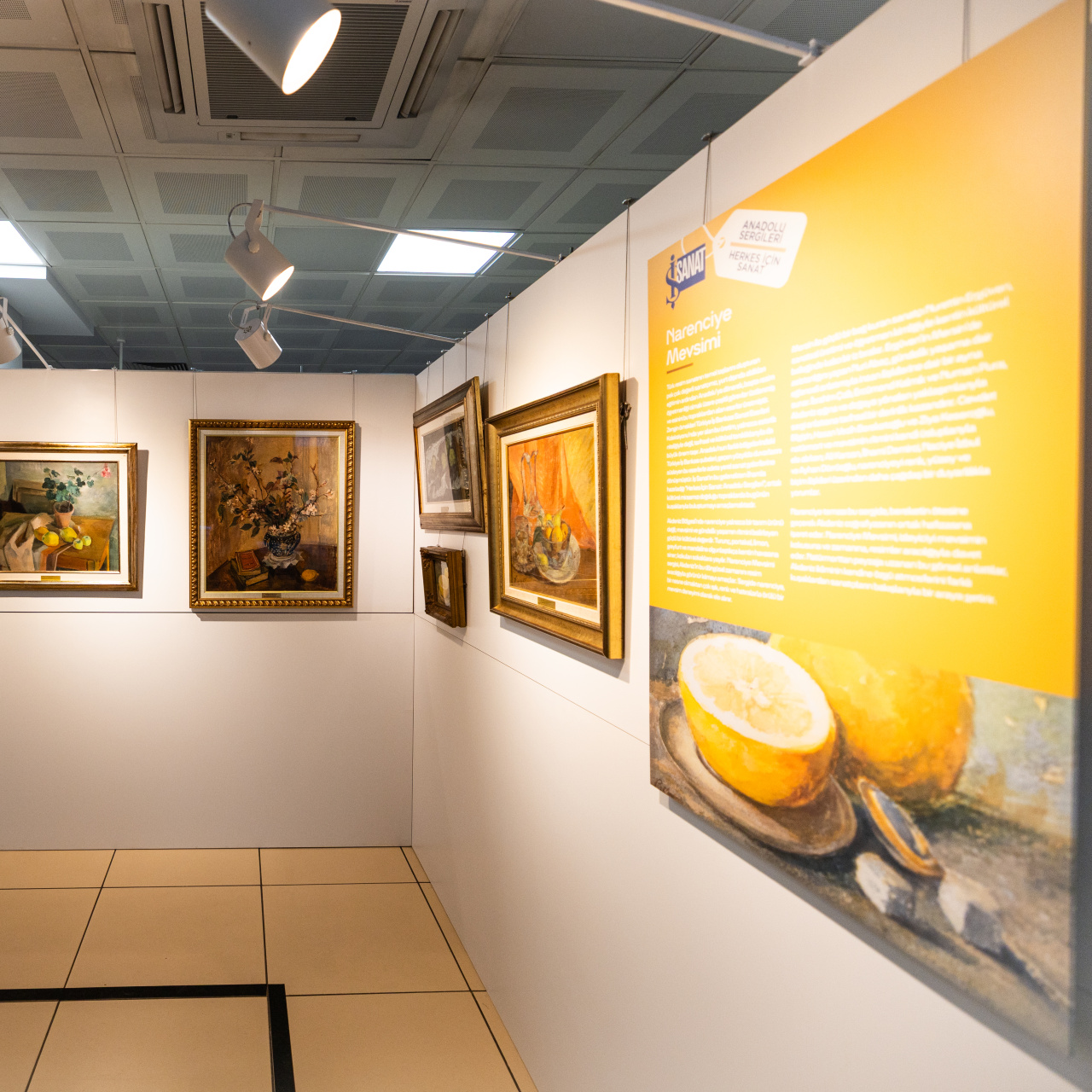 İş Sanat Anadolu Sergileri Narenciye Mevsimi ile Pozcu’daydı