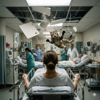 Kolunda serum vardı... Davetsiz misafir üzerine düştü! 50 bin TL kedi tazminatı!