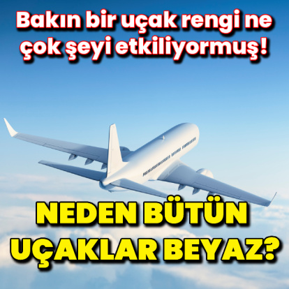 Neden bütün uçaklar beyazdır?