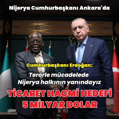 Cumhurbaşkanı Erdoğan, Nijerya Cumhurbaşkanı ile görüştü