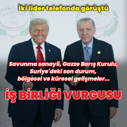 Cumhurbaşkanı Erdoğan, Donald Trump ile görüştü