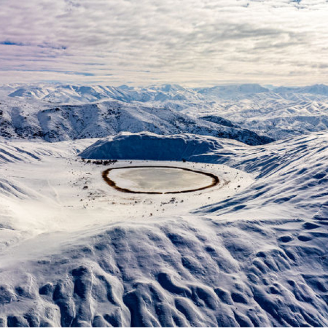 Erzincan'ın 'nazar boncuğu' dondu