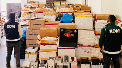 300 milyon liralık kaçak parfüm ve takviye ürünü ele geçirildi