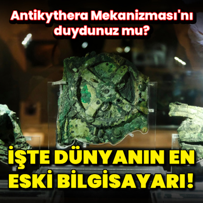 Denizden çıkarılan paslı bir parça!