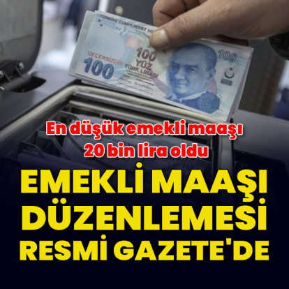 Emekli maaşı düzenlemesi Resmi Gazete'de