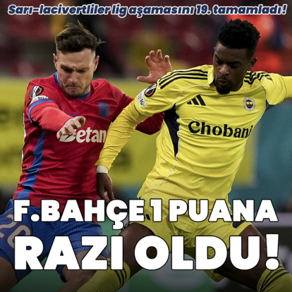 Fenerbahçe 1 puana razı oldu!