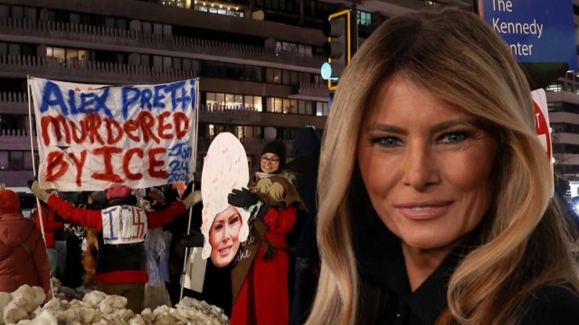Melania Trump'ın Belgesel Galasında Dışarıda ICE Protestoları Yaşandı