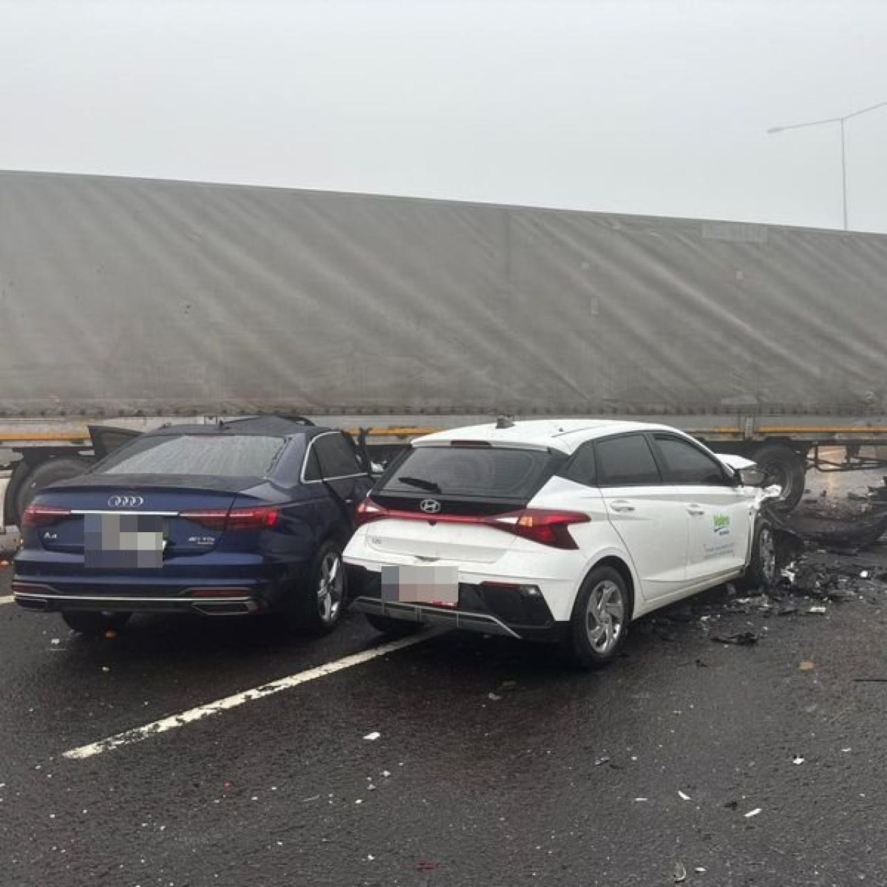 Yoğun siste zincirleme kaza! 2 can kaybı!