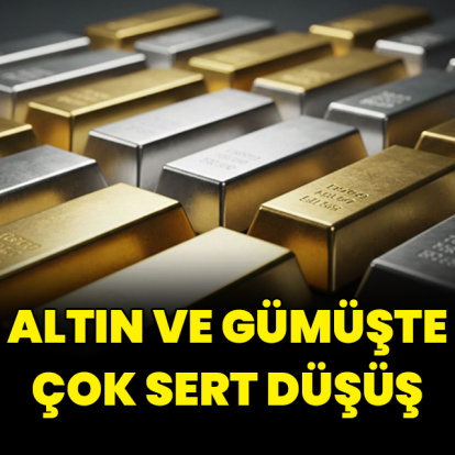 Altın ve gümüşte çok sert düşüş