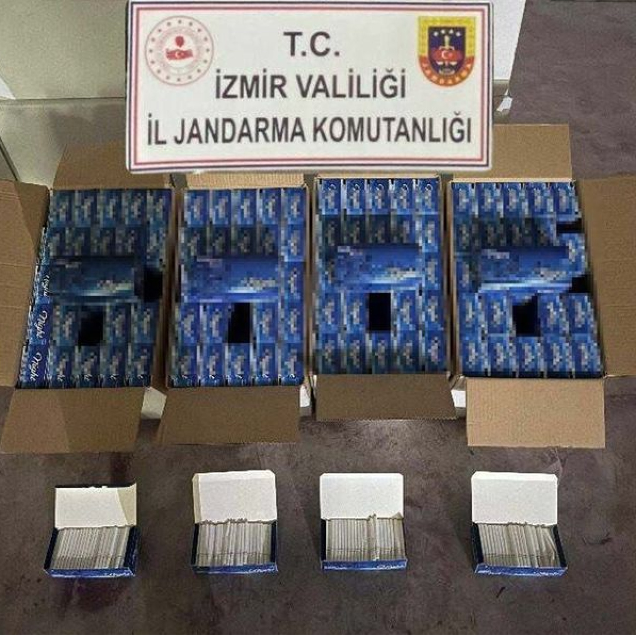 12 milyon 720 bin bandrolsüz makaron ele geçirildi