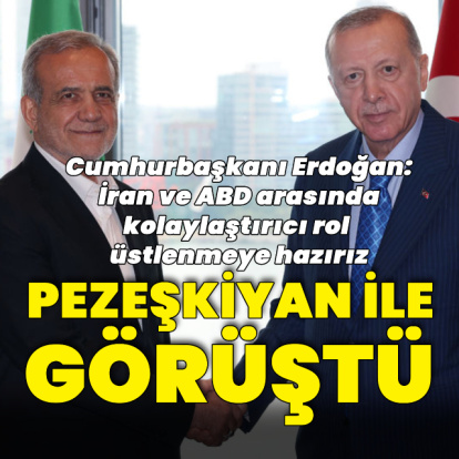 Cumhurbaşkanı Erdoğan İran lideriyle görüştü