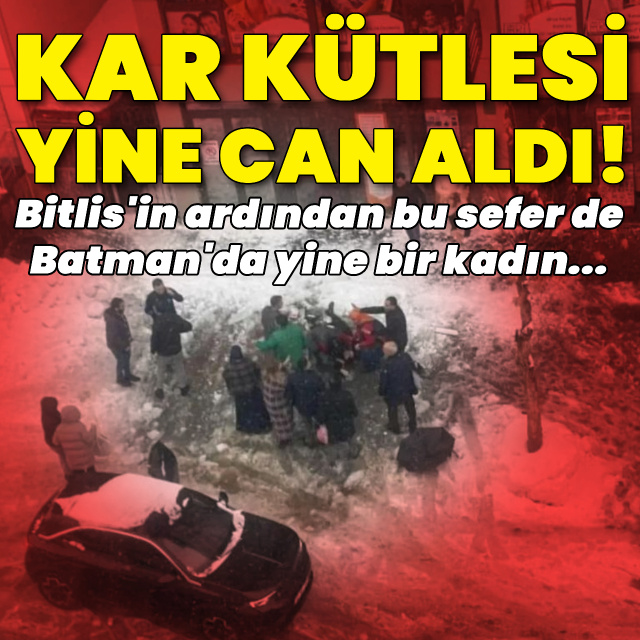 Bir anda oldu! Kar kütlesi canına mal oldu