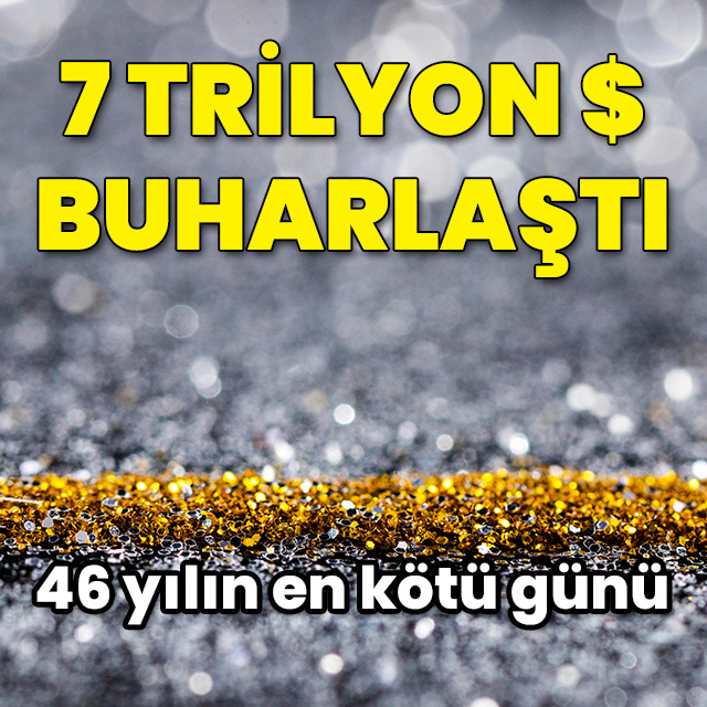 Tarihi düşüşte 7 trilyon dolar silindi