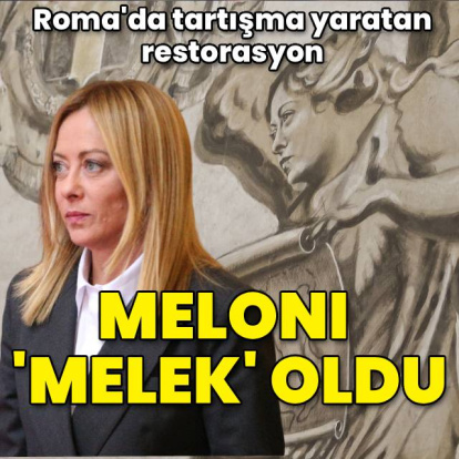 Roma'da tartışma yaratan restorasyon! Meloni, melek oldu!