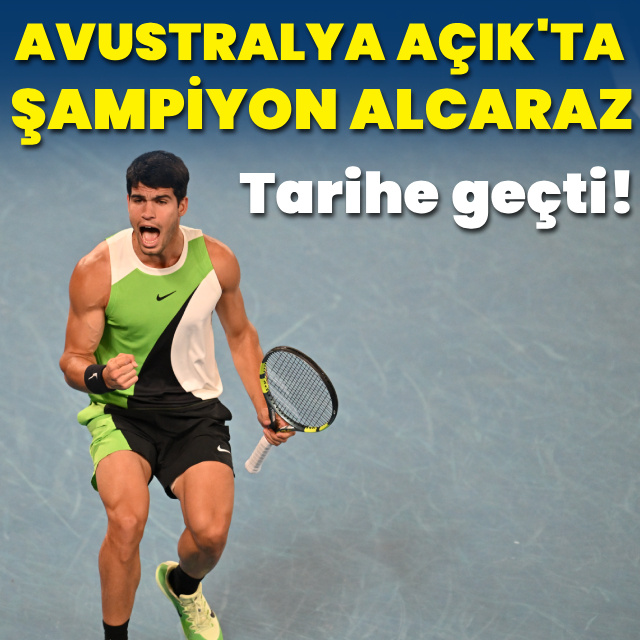 Avustralya Açık'ta şampiyon Carlos Alcaraz!