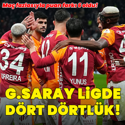Galatasaray ligde dört dörtlük!